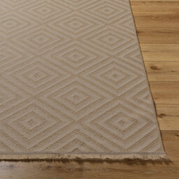 Livabliss Mystery-Washable Tan Beige Ivory Modern Living Dining Jute Rug 198 X 275 Cm Easy Care, Non Shedding - thumbnail 5