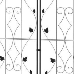 Outsunny Set Of 2 Metal Trellis For Climbing Plants, Leaf Design, 50 X 181Cm - thumbnail 7