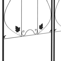 Outsunny Set Of 2 Metal Trellis For Climbing Plants, Leaf Design, 50 X 181Cm - thumbnail 8