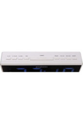 Grouptronics Gtcr-T1M White Large Digit Digital Alarm Clock Radio With 9-Inch Display And Adjustable Brightness Control - thumbnail 5