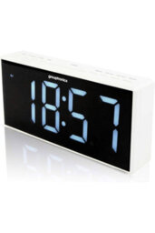 Grouptronics Gtcr-T1M White Large Digit Digital Alarm Clock Radio With 9-Inch Display And Adjustable Brightness Control - thumbnail 1