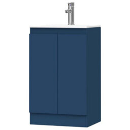 Belofay Blue 500mm Freestanding Bathroom Vanity Unit With Basin With 1 Tap Hole