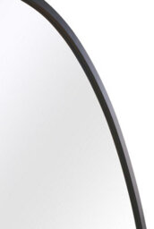 Mirroroutlet The Ovale Black Metal Framed Oval Wall Mirror 200Cm X 112Cm - thumbnail 4