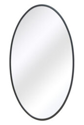 Mirroroutlet The Ovale Black Metal Framed Oval Wall Mirror 200Cm X 112Cm - thumbnail 2