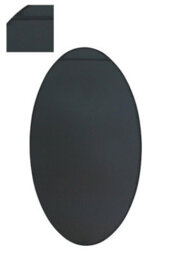 Mirroroutlet The Ovale Black Metal Framed Oval Wall Mirror 200Cm X 112Cm - thumbnail 6