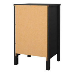 Wyld Haus Wildberry Matt Black Bedside Table 3 Drawers - thumbnail 7