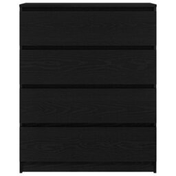 Berkfield Sideboard Black Oak 80X35X99 Cm Engineered Wood - thumbnail 6