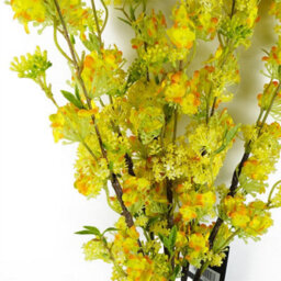 Leaf Pack Of 6 X 100Cm Yellow Blossom Spray Stem - thumbnail 5
