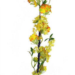 Leaf Pack Of 6 X 100Cm Yellow Blossom Spray Stem - thumbnail 4