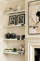my furniture Mirrored Floating Wall Shelf 90Cm - thumbnail 2