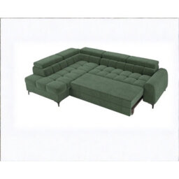 Aurelio Velvet Upholstered Sofa Bed With Metal Legs Modern Living Room Comfortable Seating Furniture Cream Left - thumbnail 5
