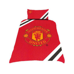 Manchester United Fc Core Stripe Duvet Set Clic Green (Single) - thumbnail 1