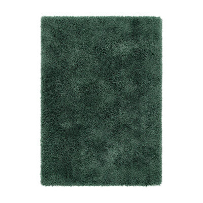 Green Shaggy Rug, 50mm Thickness Anti-Shed Easy To Clean Rug, Modern Shaggy Rug For Bedroom & Dining Room-90Cm X 150Cm - image 1