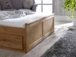 Amani Mission Solid Wooden Storage Bed Frame -Waxed 4Ft6 Double - thumbnail 4