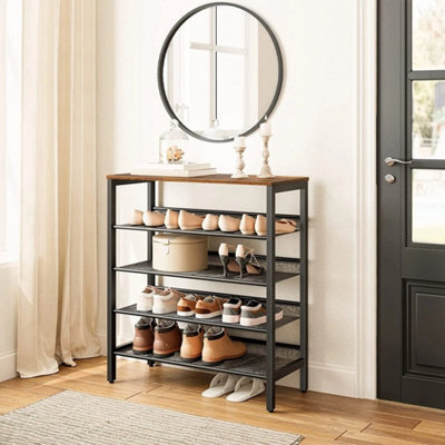 Adjustable Shelf Shoe Storage Organiser Rack Unit - image 1