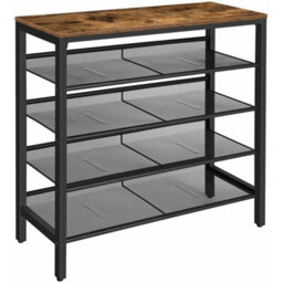 Adjustable Shelf Shoe Storage Organiser Rack Unit - thumbnail 3