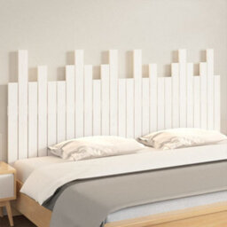 Berkfield Wall Headboard White 166X3X80 Cm Solid Wood Pine - thumbnail 3