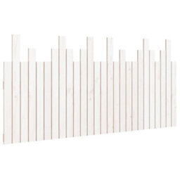 Berkfield Wall Headboard White 166X3X80 Cm Solid Wood Pine - thumbnail 2