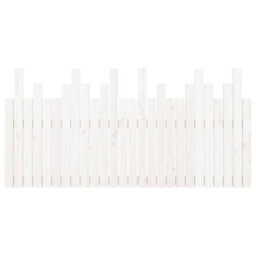 Berkfield Wall Headboard White 166X3X80 Cm Solid Wood Pine - thumbnail 5