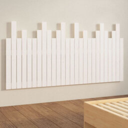 Berkfield Wall Headboard White 166X3X80 Cm Solid Wood Pine - thumbnail 4