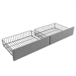 Abrihome Velvet Kids' Daybed With Storage Drawer, 3Ft Single Sofa Bed For Children & Adults (90X190Cm), Wood Slat Support, Grey - thumbnail 7