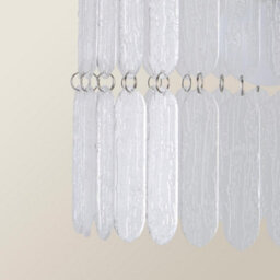 Valuelights Aldgate Textured Acrylic Ceiling Lamp Shade And Bulb - thumbnail 3