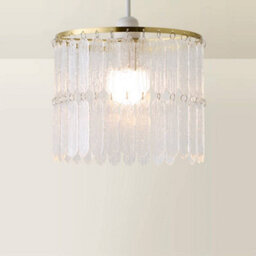 Valuelights Aldgate Textured Acrylic Ceiling Lamp Shade And Bulb - thumbnail 6