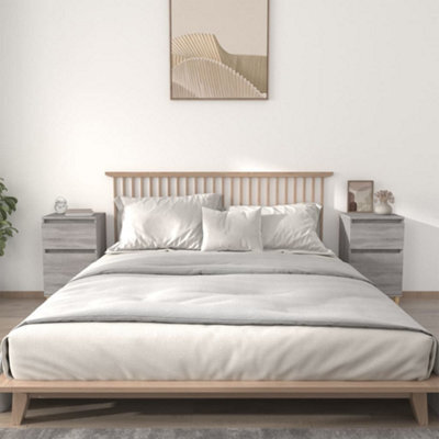 Berkfield Bedside Cabinets 2 Pcs Grey Sonoma 40X35X70 Cm - image 1