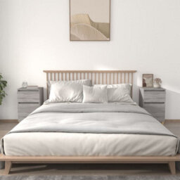 Berkfield Bedside Cabinets 2 Pcs Grey Sonoma 40X35X70 Cm - thumbnail 1