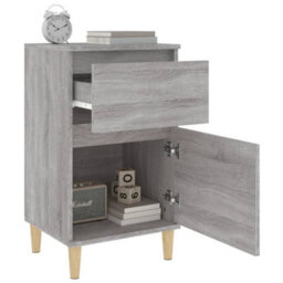 Berkfield Bedside Cabinets 2 Pcs Grey Sonoma 40X35X70 Cm - thumbnail 5