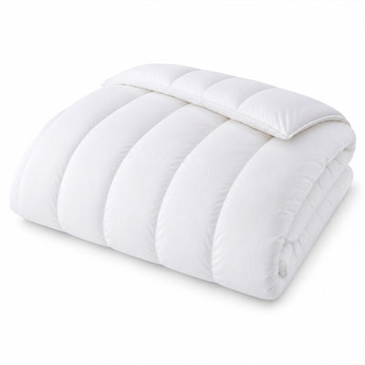 4.5 10.5 13.5 15 Tog All Season Quilt Soft Fluffy Warm Duvet White Quilted Bedding For Single Double King Super King - image 1