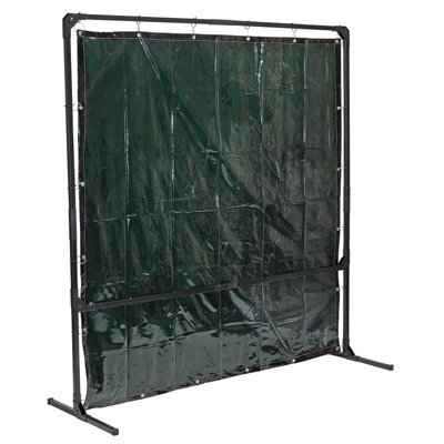 Draper Welding Curtain With Metal Frame, 6' X 6' 28406 - image 1