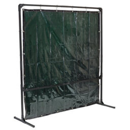 Draper Welding Curtain With Metal Frame, 6' X 6' 28406