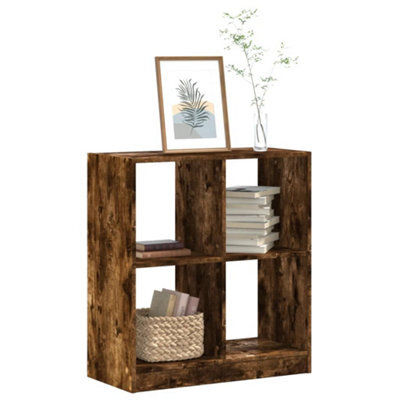 Berkfield Bookcase Smoked Oak 68.5X32X75 Cm Engineered Wood - image 1