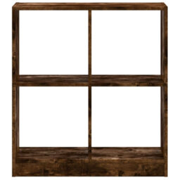 Berkfield Bookcase Smoked Oak 68.5X32X75 Cm Engineered Wood - thumbnail 4