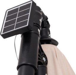 Nustone 3 Metre Round Cantilever Parasol, Patio Umbrella With Uv Protection And Solar Led Lights - thumbnail 4