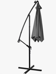 Nustone 3 Metre Round Cantilever Parasol, Patio Umbrella With Uv Protection And Solar Led Lights - thumbnail 6