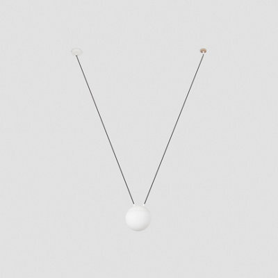 Luminosa Lighting Luminosa Mine 1 Light White Suspension Pendant, E27