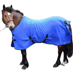 "Whitaker Bilbao Standard-Neck Fleece Horse Rug Royal Blue/navy (5 6"")" - thumbnail 3
