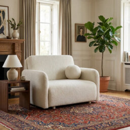Viva Sun I Sofa Bed Chair With Sleeping Function And Bedding Storage Chipboard Frame Metal Legs 100X103X85Cm White