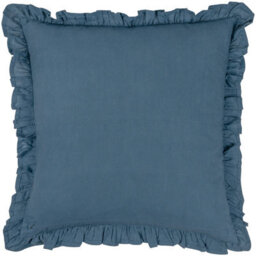 Paoletti Kirkton Floral Pleated 100% Cotton Feather Filled Cushion - thumbnail 2