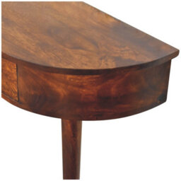 Artisan Furniture Solid Wood Backless Mounted Chestnut Console, 1 Drawer, Brown - thumbnail 9