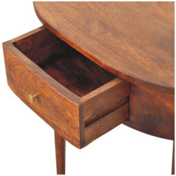 Artisan Furniture Solid Wood Backless Mounted Chestnut Console, 1 Drawer, Brown - thumbnail 8
