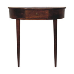 Artisan Furniture Solid Wood Backless Mounted Chestnut Console, 1 Drawer, Brown - thumbnail 2