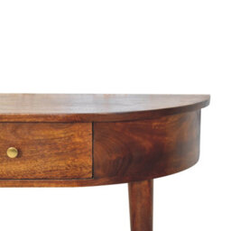 Artisan Furniture Solid Wood Backless Mounted Chestnut Console, 1 Drawer, Brown - thumbnail 5