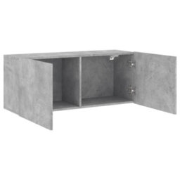 Vidaxl Tv Cabinet Wall-Mounted Concrete Grey 100X30X41 Cm - thumbnail 5