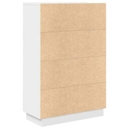 Berkfield White Writing Desk White Engineered Wood Medium - thumbnail 7