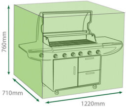 Netagon Home Garden Water Resistant Outdoor Large Wagon Bbq Barbeque Cover Protector - thumbnail 2