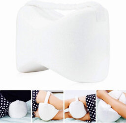 Mantraraj Comfort Therapy Knee Pillows Memory Foam Leg Pillow With Elastic Strap For Side Sleepers Sciatica Pain Relief - thumbnail 2