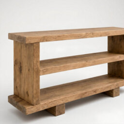 L140Xw29Xh50Cm 3 Tier Solid Wood Tv Unit / Solid Wood / Rustic Tv Stand - thumbnail 7